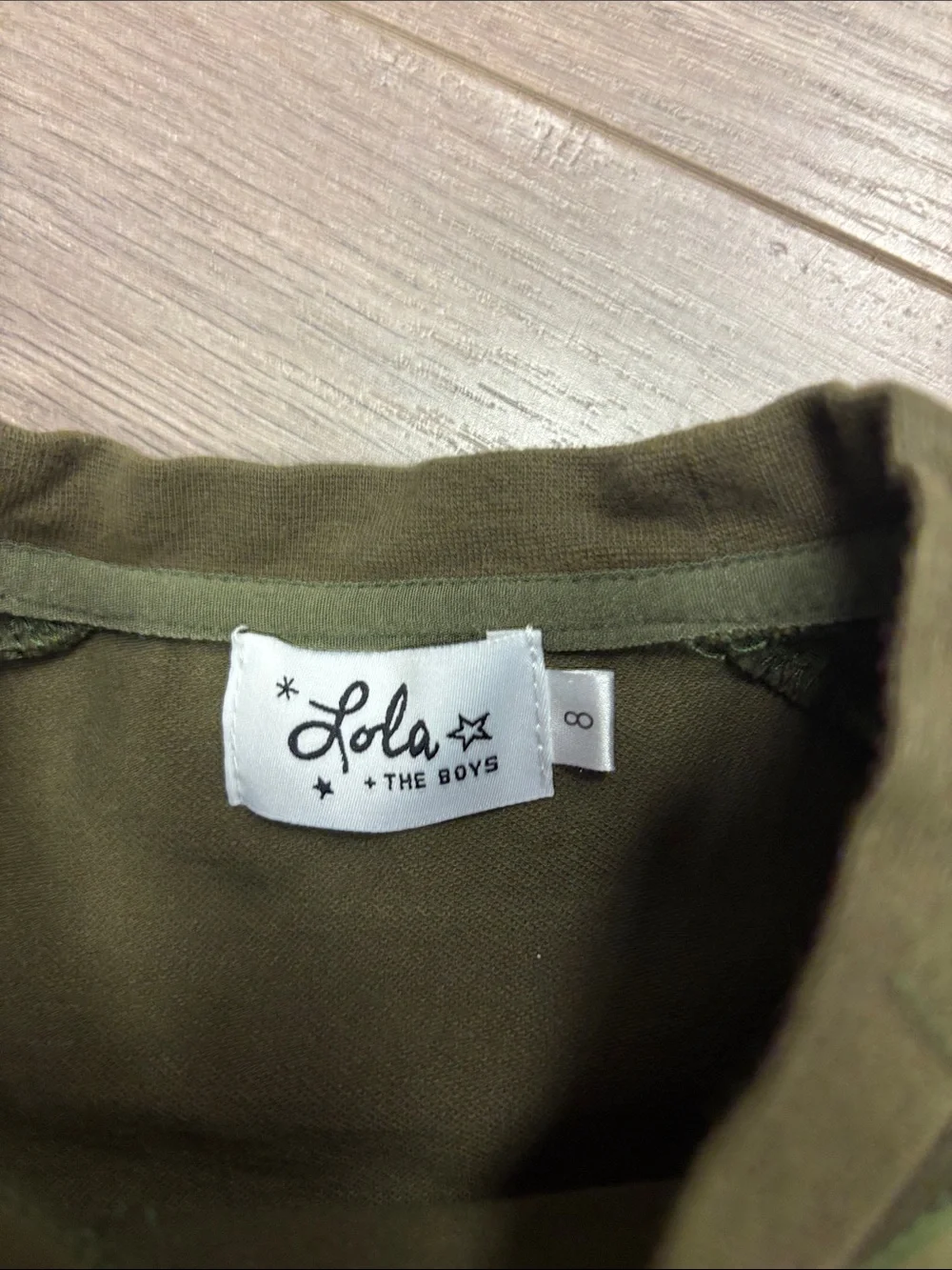 lola + the Boys Rocker Camo Green shirt short set